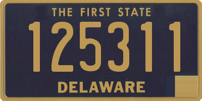 DE license plate 125311