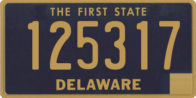 DE license plate 125317