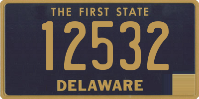 DE license plate 12532