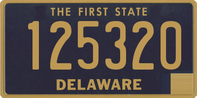 DE license plate 125320