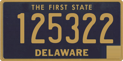 DE license plate 125322