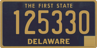 DE license plate 125330