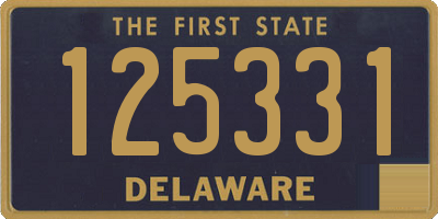 DE license plate 125331