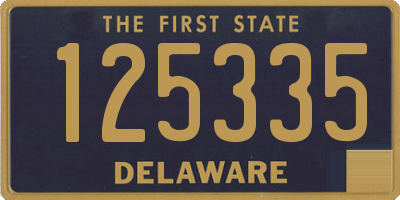 DE license plate 125335