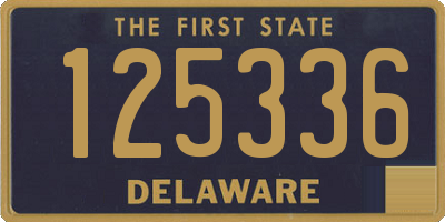 DE license plate 125336