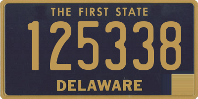 DE license plate 125338