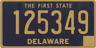 DE license plate 125349