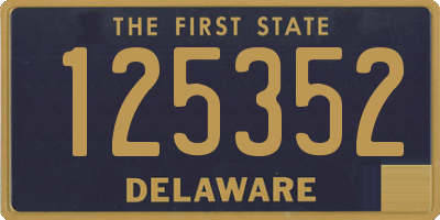 DE license plate 125352