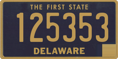 DE license plate 125353