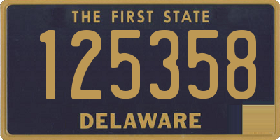 DE license plate 125358