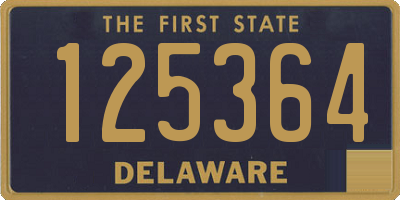 DE license plate 125364