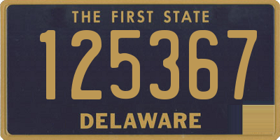 DE license plate 125367