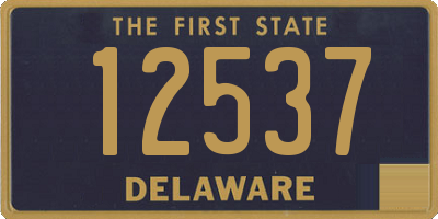 DE license plate 12537