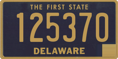 DE license plate 125370