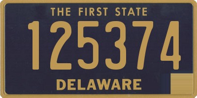 DE license plate 125374