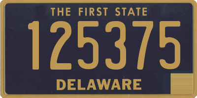 DE license plate 125375