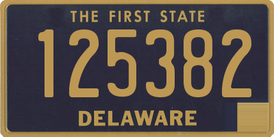 DE license plate 125382