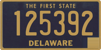 DE license plate 125392