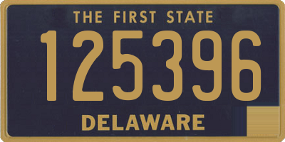 DE license plate 125396