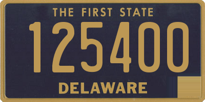 DE license plate 125400