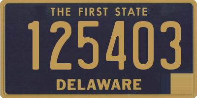 DE license plate 125403