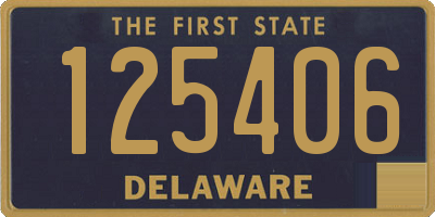 DE license plate 125406