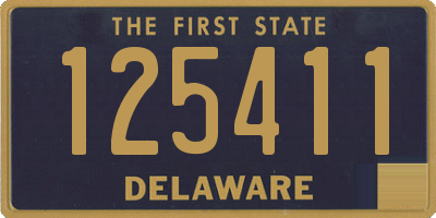 DE license plate 125411