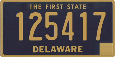 DE license plate 125417