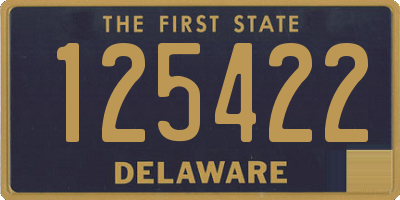 DE license plate 125422