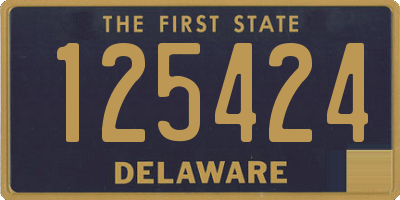 DE license plate 125424