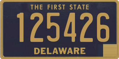 DE license plate 125426