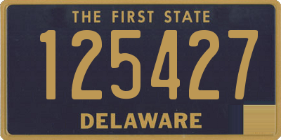 DE license plate 125427