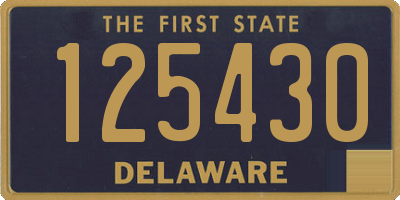 DE license plate 125430