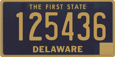 DE license plate 125436