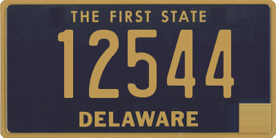 DE license plate 12544