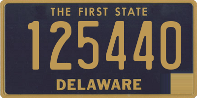 DE license plate 125440