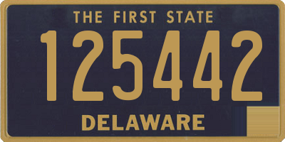 DE license plate 125442