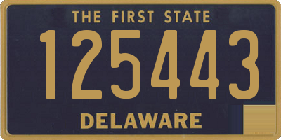 DE license plate 125443