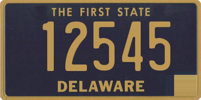 DE license plate 12545