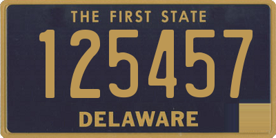 DE license plate 125457