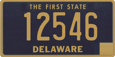 DE license plate 12546