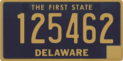 DE license plate 125462