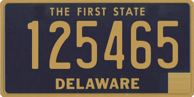 DE license plate 125465