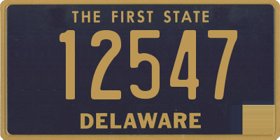 DE license plate 12547