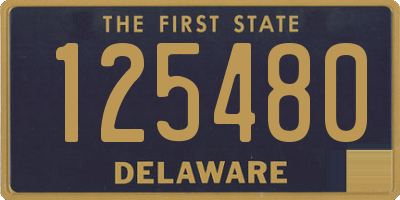 DE license plate 125480