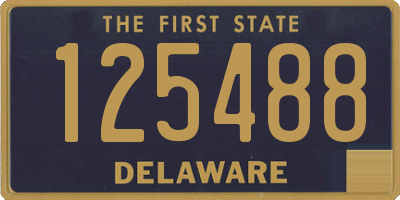 DE license plate 125488