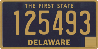 DE license plate 125493