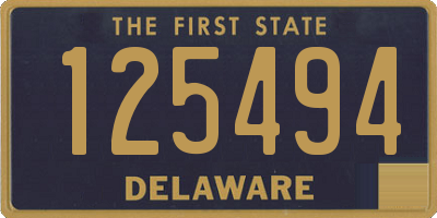 DE license plate 125494