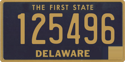 DE license plate 125496