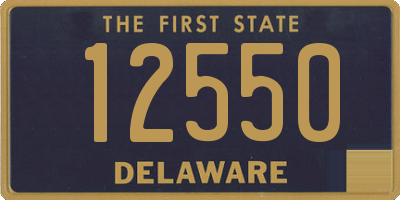 DE license plate 12550